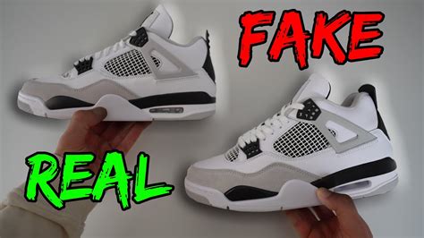 nike jordan 4 retro fake vs real|jordan 4 inside tongue.